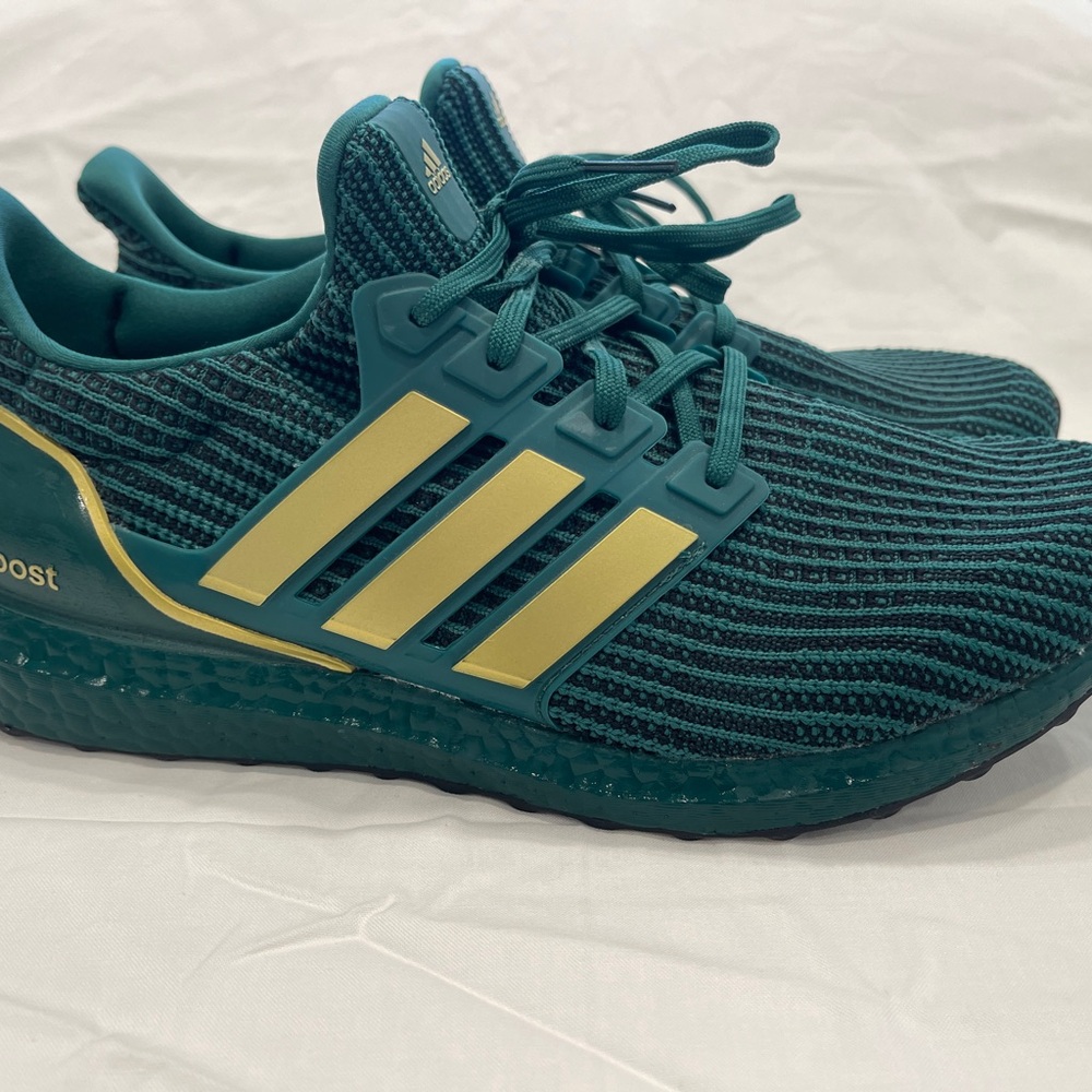 Adidas Green and Gold Running Shoes